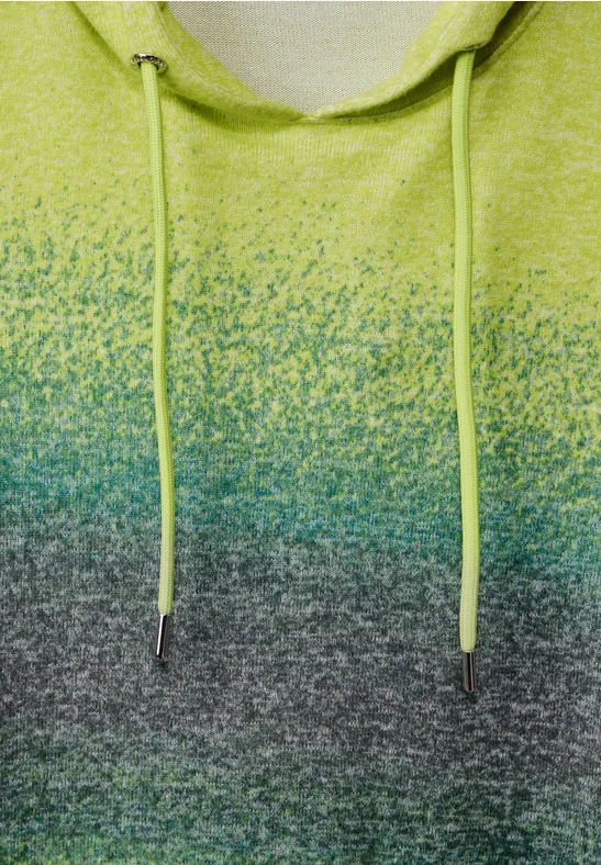 Hoodie met lange mouwen sulphur lime