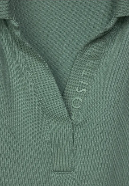 Piqué poloshirt raw salvia green