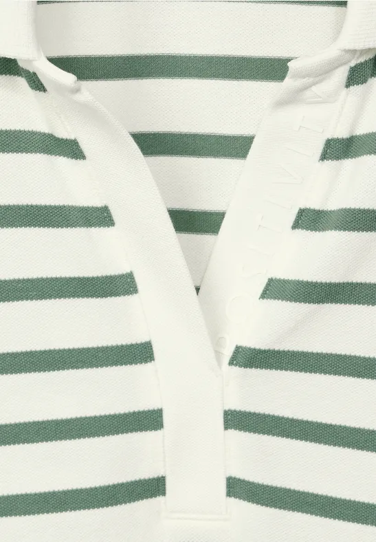 Piqué poloshirt raw salvia green