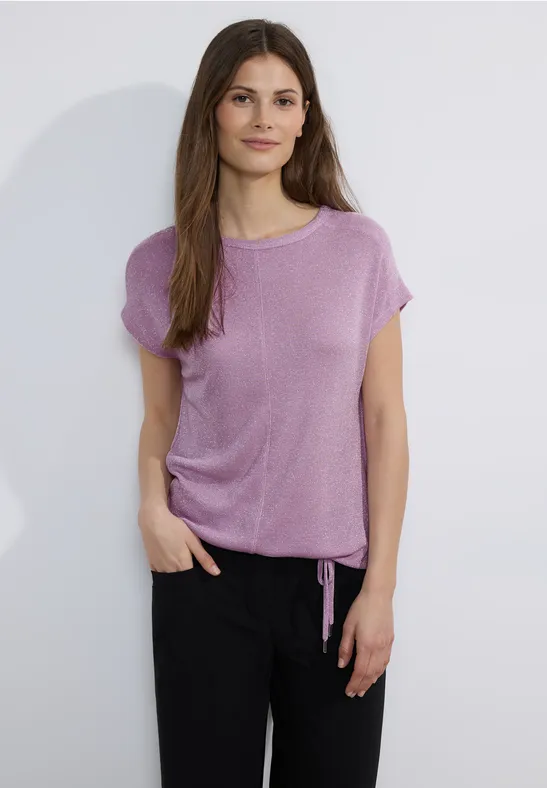T-shirt scintillant tender rose
