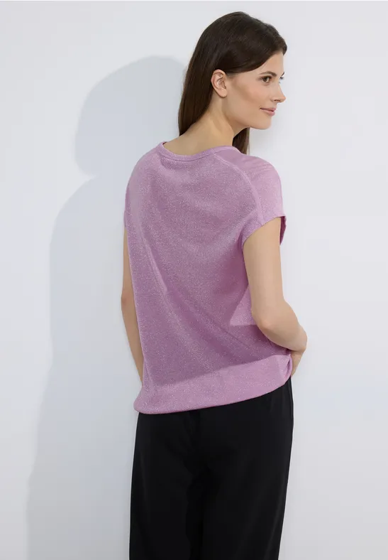 T-shirt scintillant tender rose