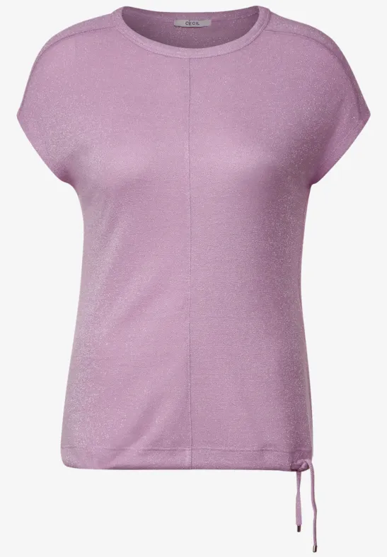 T-shirt scintillant tender rose