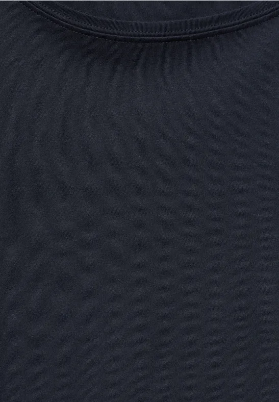 T-shirt in gestreept ontwerp universal blue
