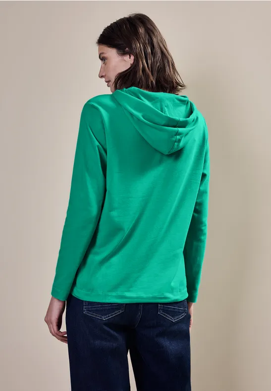 Chemise à capuche aventurine green
