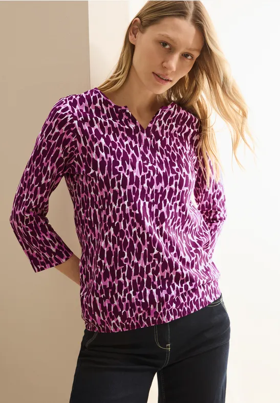 Bedrucktes Shirt magenta lacquer