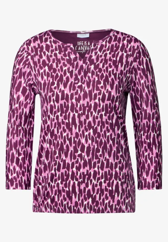 Bedrucktes Shirt magenta lacquer