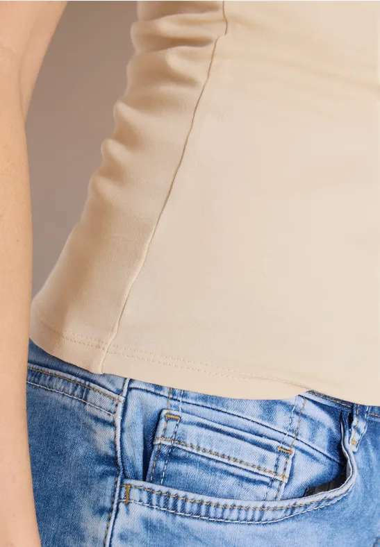 Top Basic pearl beige