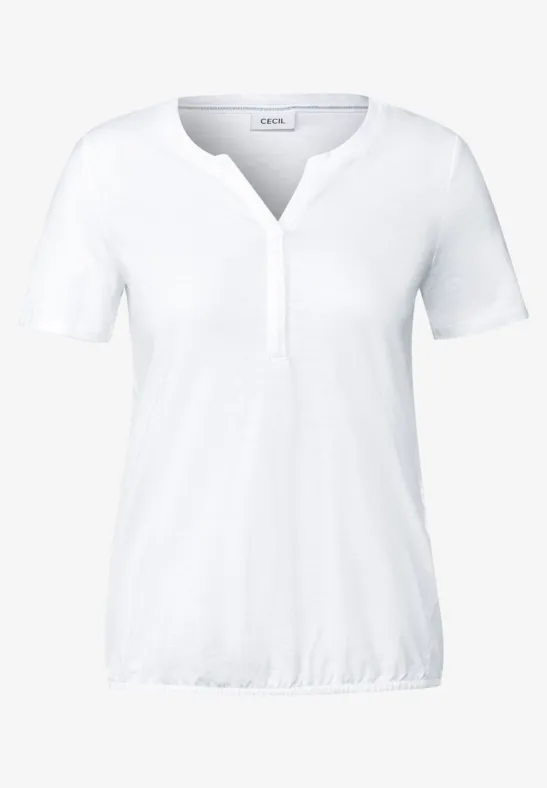 T-Shirt im Tunika-Look White