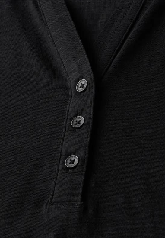 T-shirt au look tunique Black