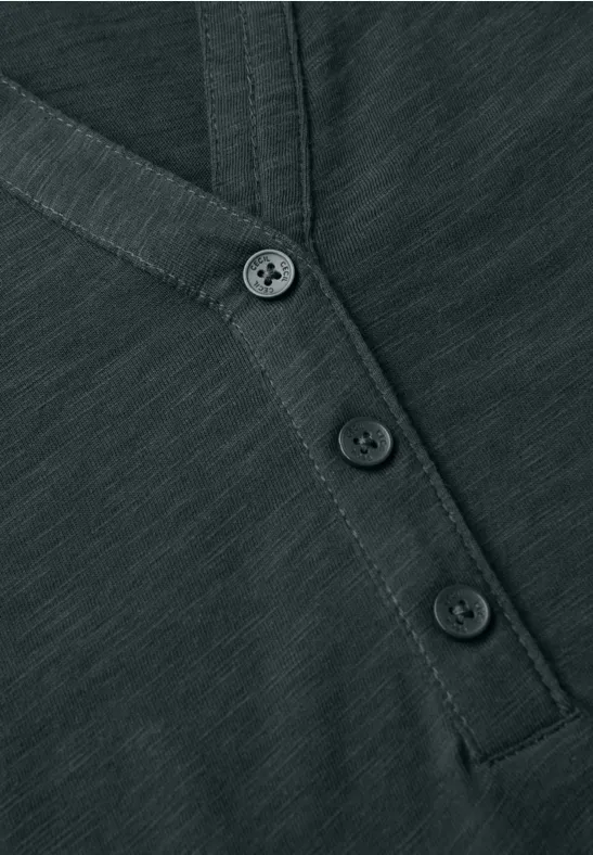 Shirt im Tunika-Look ink green