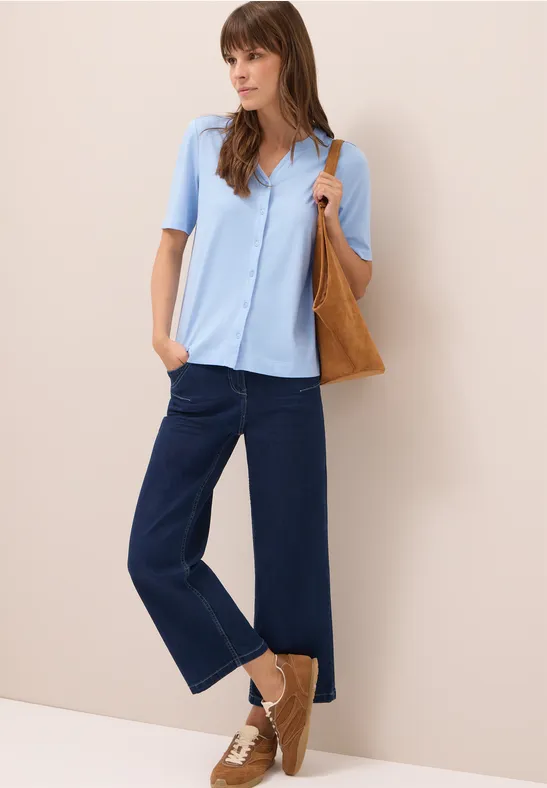T-Shirt im Tunika-Look light sky blue