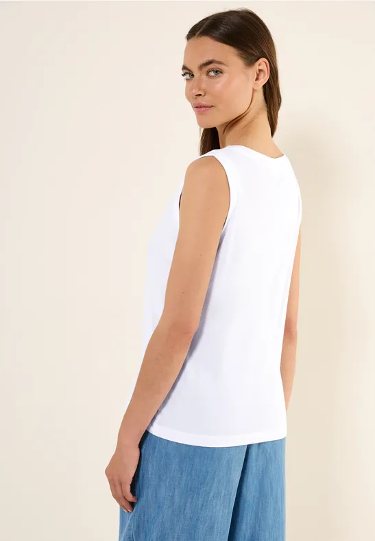 Top in Unifarbe White