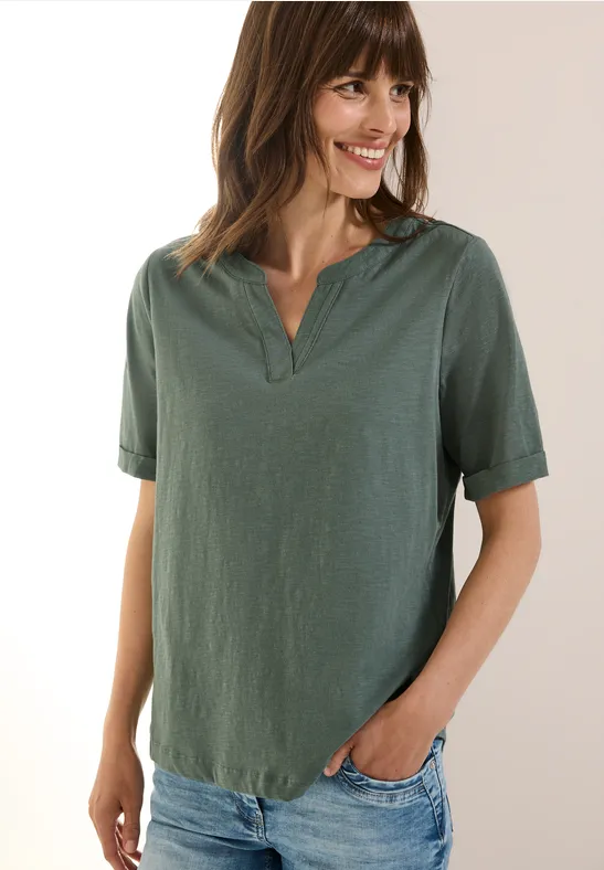T-shirt au look tunique balmy khaki
