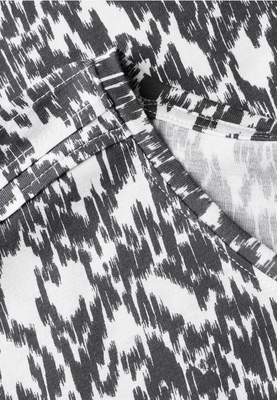 T-Shirt mit Minimal Print vanilla white