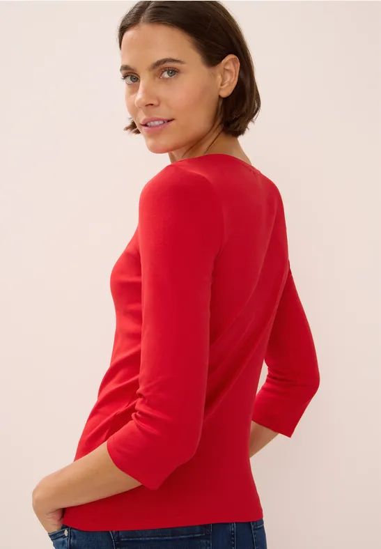 Basic shirt fiery red
