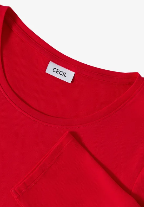 Basic shirt fiery red