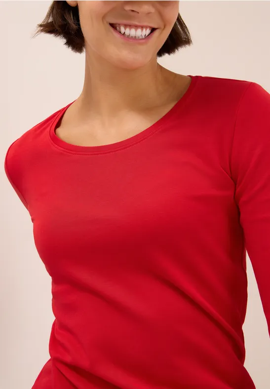 Basic shirt fiery red