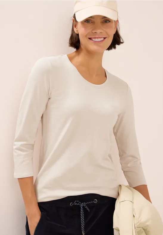 Basic Shirt oat milk beige
