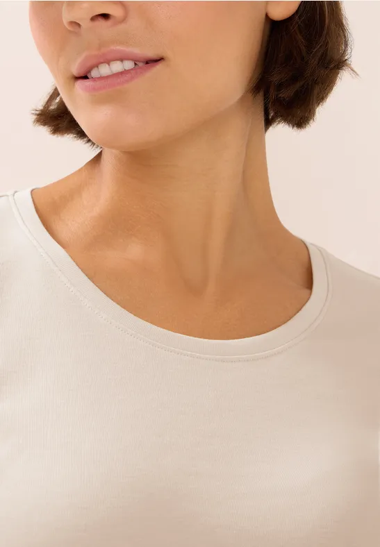 Basic Shirt oat milk beige