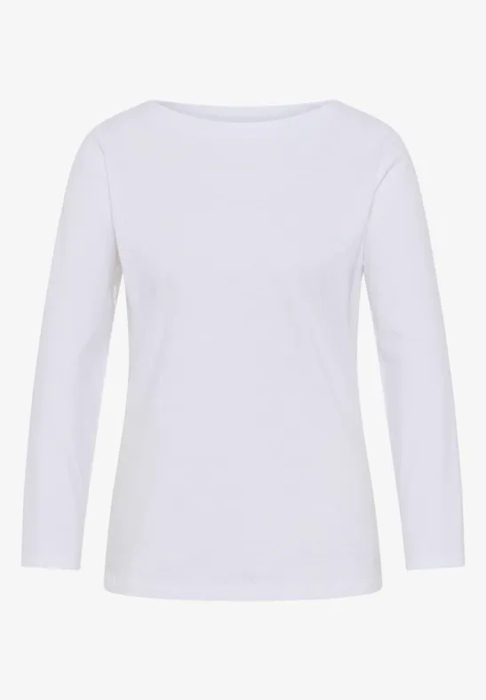 T-shirt basique à manches longues White