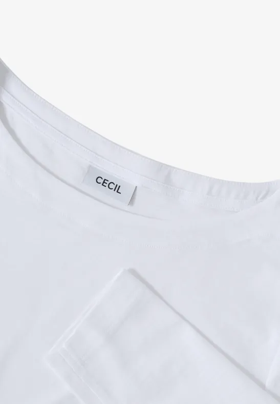 T-shirt basique à manches longues White