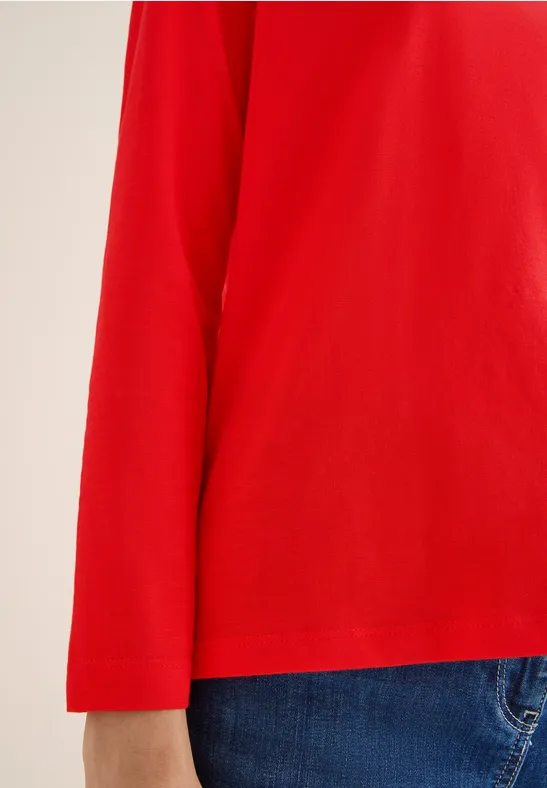 Basic Langarmshirt pumkin orange