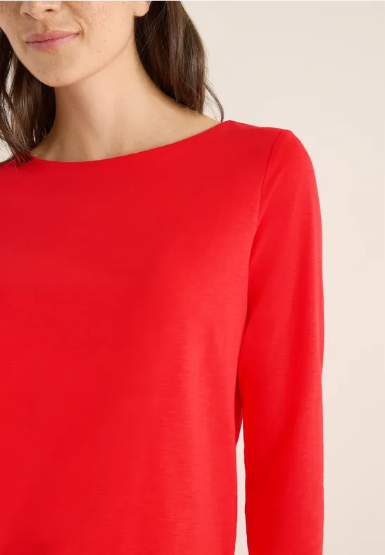 Basic Langarmshirt pumkin orange