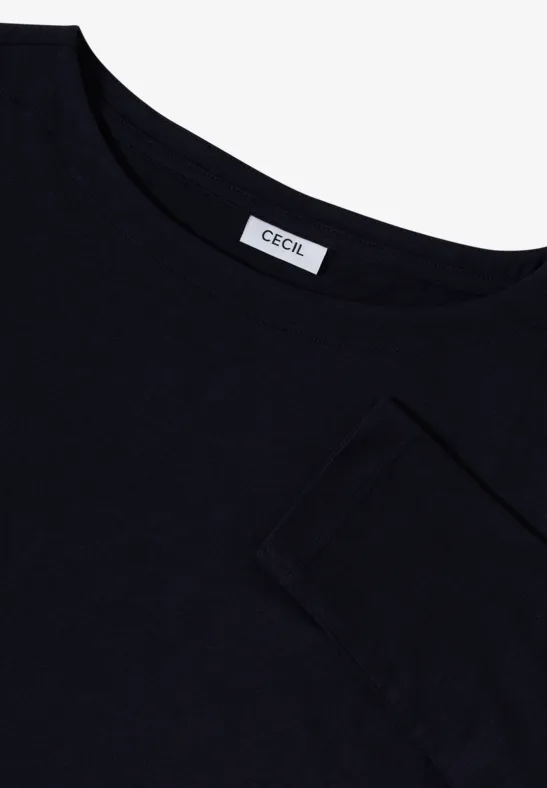 Basic shirt met lange mouwen urban dark blue