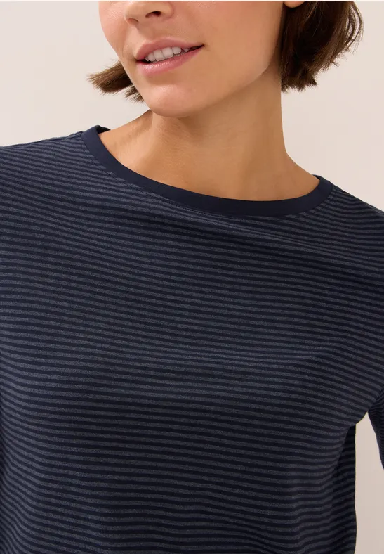 T-shirt à rayures tonales urban dark blue