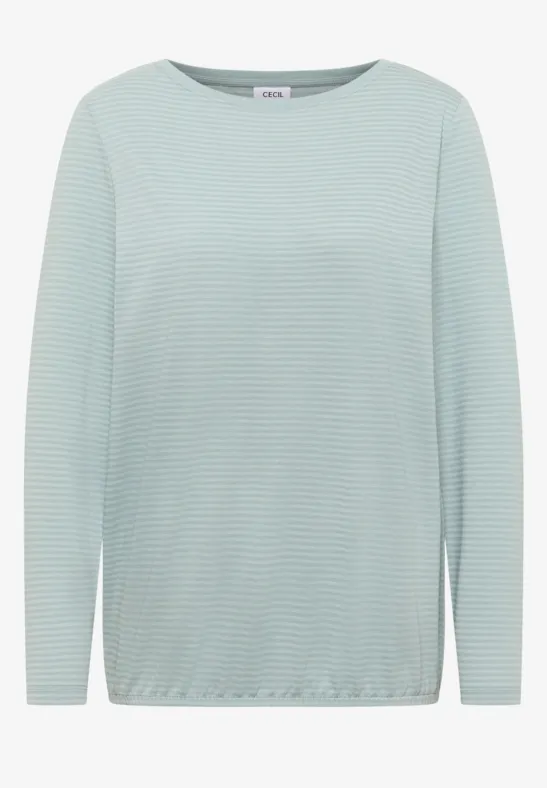 Shirt mit tonalen Streifen light mint blue