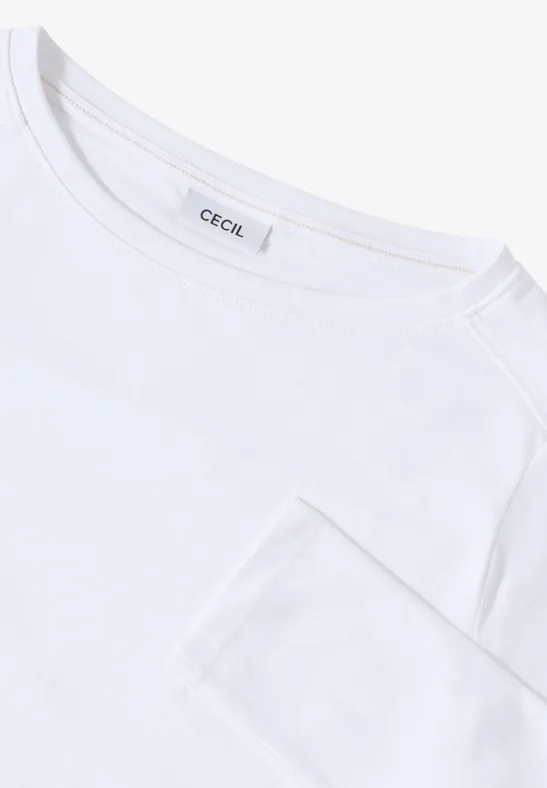 Shirt in effen kleur White