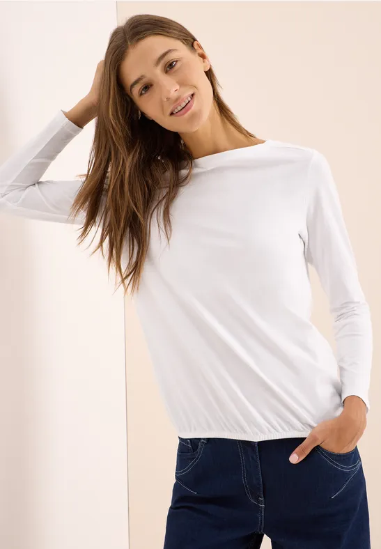 Shirt in effen kleur White