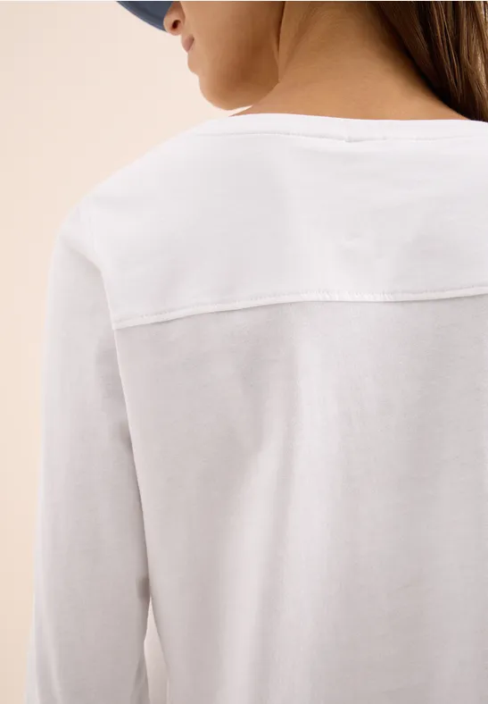 Shirt in effen kleur White