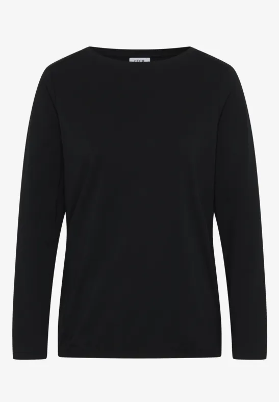 Shirt in Unifarbe Black