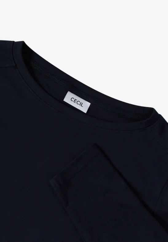 Shirt in effen kleur urban dark blue