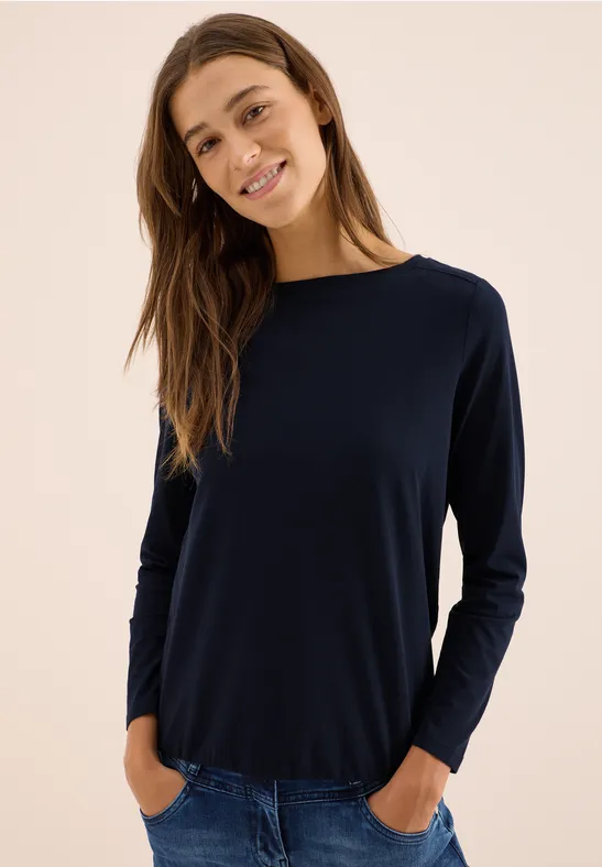 Shirt in effen kleur urban dark blue