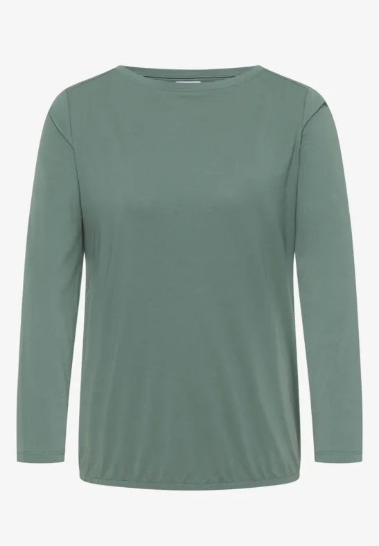 Shirt in effen kleur jewel green