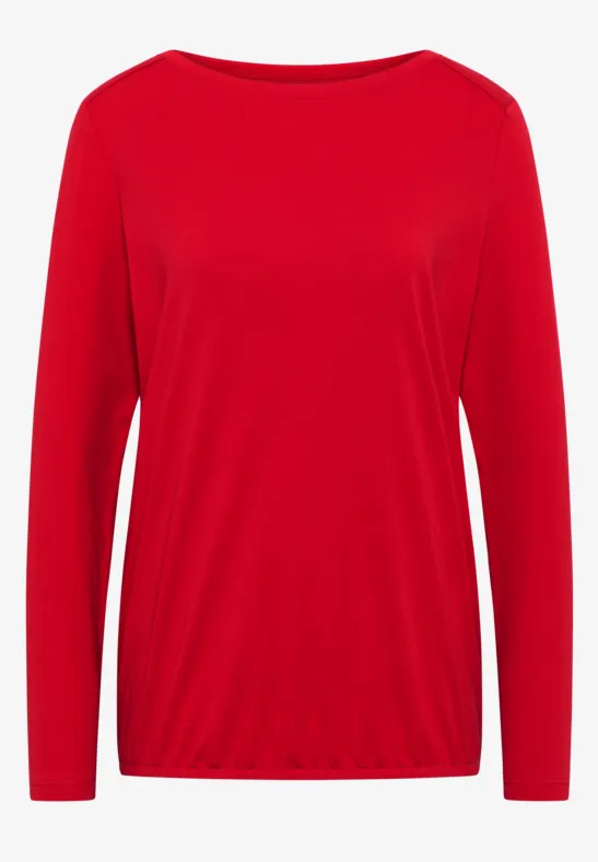 T-shirt en couleur unie fiery red