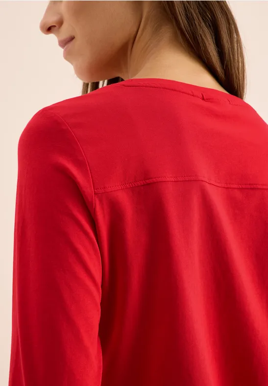 T-shirt en couleur unie fiery red
