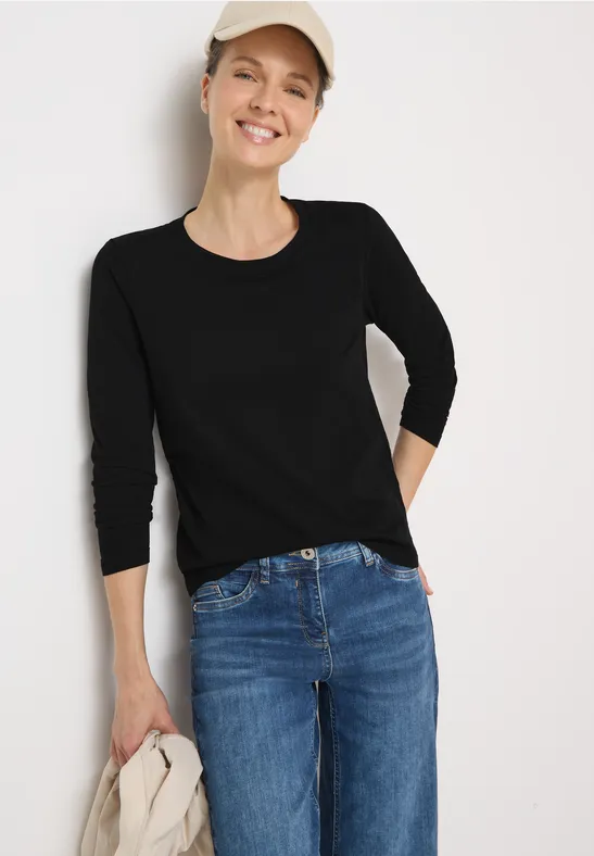 Basic Rundhalsshirt Black