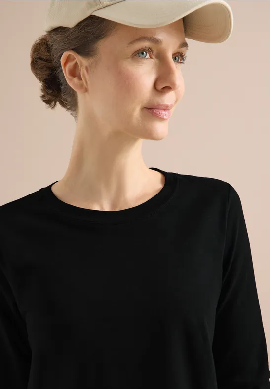 Basic Rundhalsshirt Black