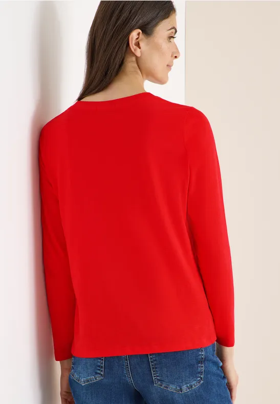 Basic Rundhalsshirt pumkin orange