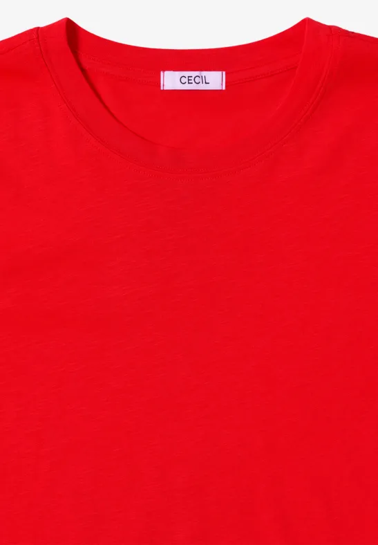 Basic Rundhalsshirt pumkin orange