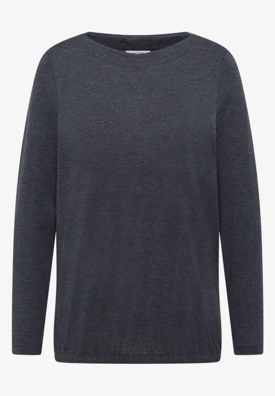 Shirt met lange mouwen urban dark blue melange