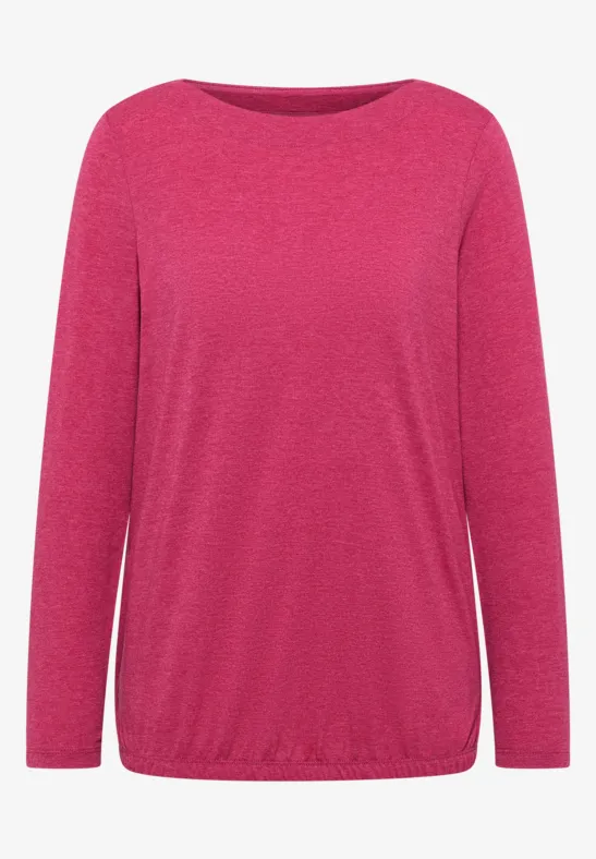 Shirt met lange mouwen beaujolais red melange