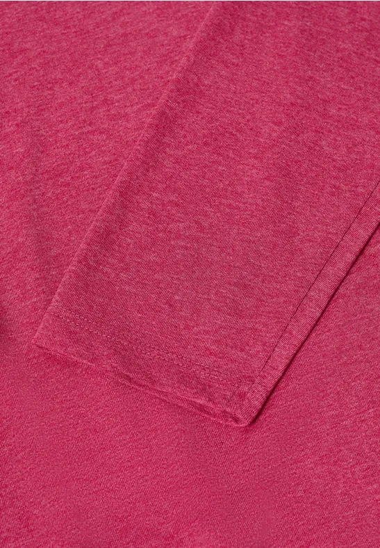 Shirt met lange mouwen beaujolais red melange