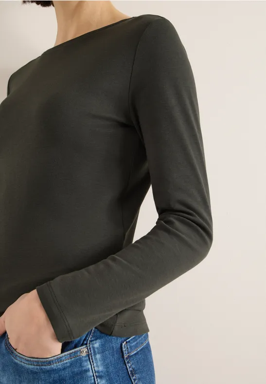 Shirt met boothals null