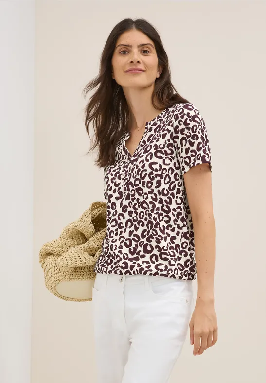 Shirt im Tunika-Look mulberry red