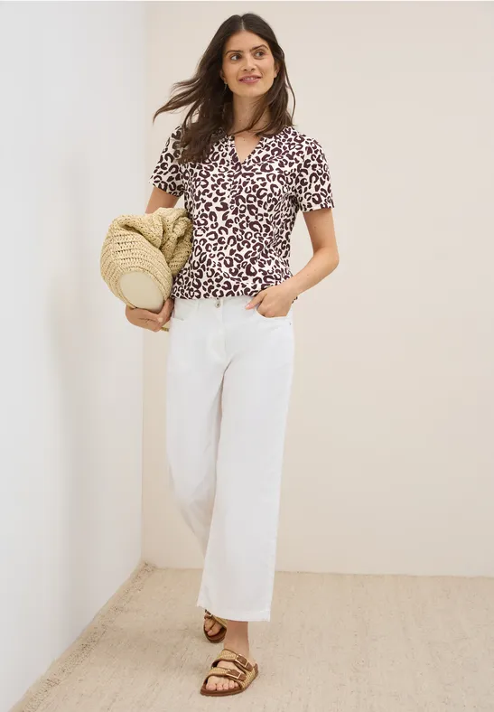 Shirt im Tunika-Look mulberry red