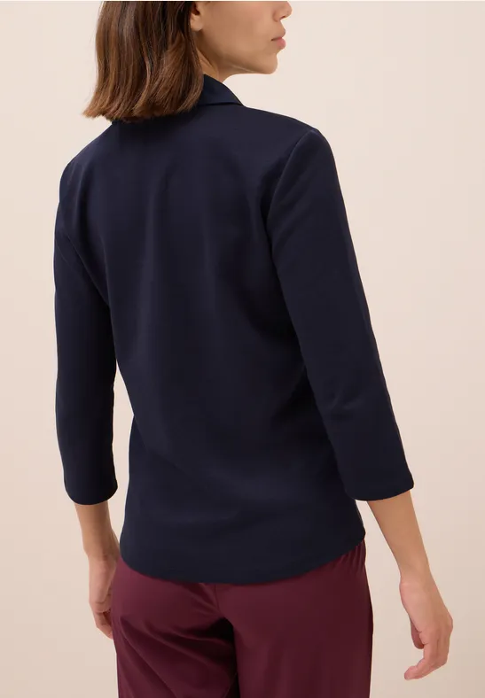 Poloshirt mit 3/4-Arm urban dark blue